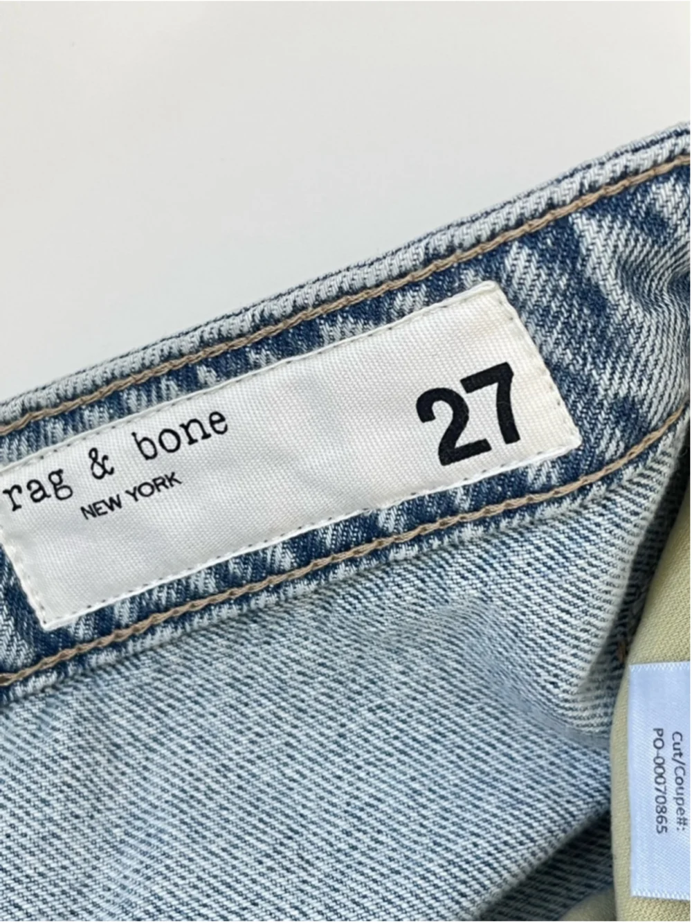 Rag and Bone Charlie Panelled Frayed Jeans Size 27 - Picture 11 of 15